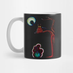 Halloween Owl in the Moonglow Mug